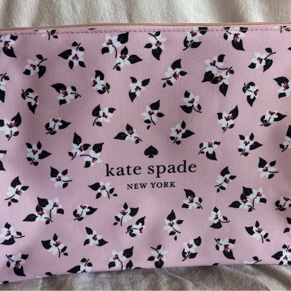 Kate Spade Pink Floral Pouch